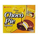 Lotte Choco Banana Pie Snack 12 Individually Wrapped 11.45oz
