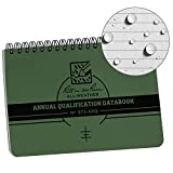 Rite in the Rain Weatherproof Marine Qualification Reference Book, 7" x 4.625", Green Cover (No. 973-ARQ)
