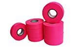 Flagging Tape for Boundaries and Hazardous Areas， Surveying Tape Non-Adhesive with 1" Width, 150' Length -40F Temperature Resistance at Winter (Pack of 10) (Pink)