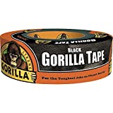 Gorilla Black Duct Tape, 1.88" x 35 yd, Black, (Pack of 1)