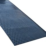 Rhino Mats UDR3660 Tritan Ultra-Dome Rolls Anti-Fatigue Welding Mat, 3' Width x 5' Length x 5/8" Thickness, Solid Black