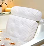 Slyfoam Bath Pillow, Bathtub Pillow with Anti-Slip Suction Cups, 4D Mesh & Soft Spa Bath Tub Pillow, Bath Pillows for Tub with Neck and Back Support Fits Bathtub Spa Tub Jacuzzi, Valentines Day Gifts