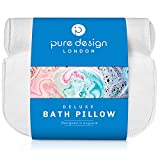 Bath Pillow for Bathtub - Tub Pillow for Back and Head - Bath Neck Pillows for tub - Headrest and Shoulder Support Cushion - Spa Pillow for Bath or Bubble Jet Jacuzzi - Easy to wash Non Slip Design.