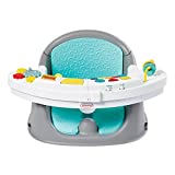 Infantino Music & Lights 3-in-1 Discovery Seat and Booster - Convertible Booster, Infant Activity Seat and Feeding Seat with Electronic Piano for Sensory Exploration, for Babies and Toddlers, Teal