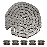 HIAORS 415H-110L Chain With Connector Link for 49cc 60cc 66cc 80cc 2-Stroke Engine Motor Motorized Bicycle Bike Heavy Duty Chain High Power Racing Parts