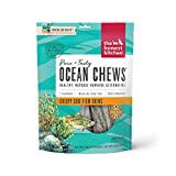 The Honest Kitchen Cod Ocean Chews Grain Free Dog Chew Treats – Natural Human Grade Dehydrated Fish Skins 5.5 oz