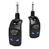 JOYO 2.4GHz Wireless Guitar System 4 Channels Rechargeable Audio Wireless Transmitter Receiver for Guitar Bass Electric Instruments (JW-03)
