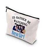 WCGXKO TV Show Inspired Zipper Makeup Bag Travel Bag for Mom Sister Best Friend Wife Aunt (watching NEW )