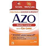 AZO Bladder Control with Go-Less Daily Supplement | Helps Reduce Occasional Urgency* | Helps reduce occasional leakage due to laughing, sneezing and exercise††† | 72 Capsules (787651760056)