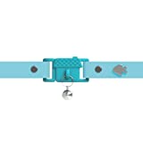 Kittyrama Aqua Cat Collar with Bell. Cat Friendly Award Winner. Approved by Vets and Cat Experts. Breakaway Cat Collars Quick Release. Kitten Collar. Won't Rub Fur. Lightweight, Soft & Comfy