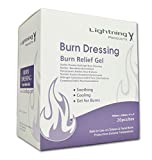 Lightning X Cooling Burn Relief Gel 4" x 4" Trauma Burn Dressing - Box of 20 pcs