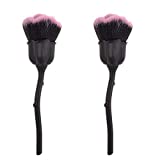 YASUOA 2 Pieces Rose Makeup Brush Huge Soft Petal Flower Loose Powder Brush Blush Brush Beauty Tools for Cosmetic Women Lady Girls Foundation Cream Liner Eye Shadow Makeup Artist Valentine's day Gifts