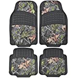 BDK Camouflage 4 Piece All Weather Waterproof Rubber Car Floor Mats - Fit Most Car Truck SUV, Trimmable, Heavy Duty - MT-684-CM