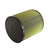 BD Diesel 1401605 High Flow Washable Air Filter 5 in. Inlet Fits w/Rumble B/Cobra Turbo Kits High Flow Washable Air Filter