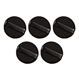 Frcolor 5pcs Air in Puff Air Cushion BB Cream Rubycell Puffs Round Non-latex Bouncy Soft Makeup Sponges Blenders Puffs for Face Foundation Powder (Black)