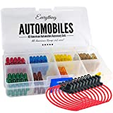 Mini Fuse Kit 12v Inline Automotive Fuse Holders 14AWG - Plus 120 Assorted ATM/APM Fuses - Includes Fuse Puller Tool. 5, 7.5, 10, 15, 20, 25 and 30 Amp Fuses.