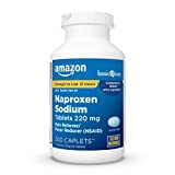 Amazon Basic Care Naproxen Sodium Caplets 220 mg, Pain Reliever/Fever Reducer (NSAID), Muscular Aches, Backache, Headache, Toothache, Minor Arthritis Pain Relief and More, 300 Count