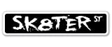 Sk8ter Street Sign Skateboard Skates Boi Skateboarding Skating | Indoor/Outdoor |  18" Wide Plastic Sign