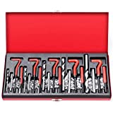 Premium Thread Repair Kit 131-Piece - HSS Drill Helicoil Set - Metric M5 M6 M8 M10 M12 - Durable, Easy-to-Use, Organized Storage Case - Automotive Engine Repair Tools