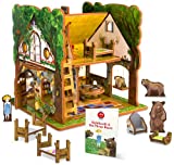 STORYTIME TOYS Goldilocks and The Three Bears 3D Puzzle - Book and Toy Set - 3 in 1 - Book, Build, and Play