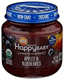 HAPPY BABY Organic Stage 2 Apples & Blueberries, 4 OZ