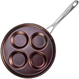 TECHEF - Eggcelente Pan, Swedish Pancake Pan, Plett Pan, Multi Egg Pan, Coated with New Teflon Select/Non-stick Coating (PFOA Free) (Purple)