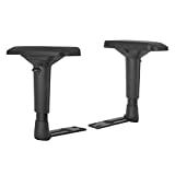 Replacement Adjustable Arms Armrest Pair Upright Bracket with Pads Fits Most Gaming Chairs (4D)