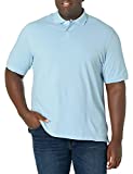 Amazon Essentials Men's Regular-Fit Cotton Pique Polo Shirt (Limited Edition Colors), light blue, X-Large