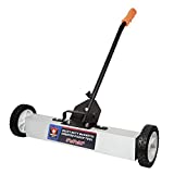 NEIKO 53418A 36-Inch Magnetic Pickup Sweeper with Wheels, Adjustable Handle, and Floor Magnet, Heavy-Duty Magnet to Pick Up Nails, 30-Pound Capacity