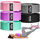 MhIL 5 Resistance Bands Set - Best Exercise Bands, Booty Bands for Women and Men, Workout Bands for Working Out Legs, Butt, Glute- Stretch Gym Fitness Bands, Workout Equipment , Thick Elastic Fabric