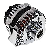 A-Team Performance - GM Alternator AD244 Style High Output 220 Amps 12V Chrome - Compatible with LS Engine Cars and Trucks