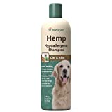 NaturVet Hemp Hypoallergenic Shampoo with Oat and Aloe for Dogs, 16oz Liquid, Made in The USA