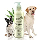 Alter Native Dogs Shampoo for Calming Relief - Made from Organic Hemp Seeds Oil - Wonderful Pet Grooming Shampoo for Smooth & Clean Coat - Made in The USA - Oatmeal Scent - 16 oz