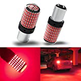 1157 LED Bulbs Red, Brake Stop Light Super Bright 3000 Lumens Error Free Canbus by Yifengshun, BAY15D 7528 2057 2357 Automotive Led Tail Rear Light Bulb for Car RV Truck 144SMD (2PCS)