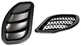 Daystar, Jeep XJ Cherokee Side Hood Vent Kit, reduce under hood temperature, black pair, fits MJ Comanche 1986 to 1992 and XJ Cherokee 1984 to 2001 2/4WD, KJ71052BK, Made in America