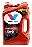 Valvoline High Mileage with MaxLife Technology SAE 10W-30 Synthetic Blend Motor Oil 5 QT (Packaging May Vary)