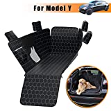 Meginc Dog Car Seat Covers for Back Seat, Dog Car Seat for Tesla Model Y& SUV Cargo Liner, 100% Waterproof Pet Seat Cover Protector from Scratches, Scuffs, Dog Hammock for 2020-2023 Tesla Model Y