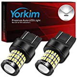 Yorkim Ultra Bright 7440 Led Bulb White T20 Led Bulb 7441 7443 7444 W21W Led Bulb for Backup Reverse Light, Break Light, Tail Light, Turn Signal Light Pack of 2 - White