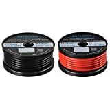 BNTECHGO 10 Gauge Silicone Wire Spool red and Black Each 30ft Flexible 10 AWG Stranded Copper Wire