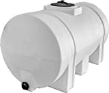 RomoTech 82123939 Horizontal with Legs Polyethylene Reservoir Water Storage Tank for Farming Construction and More, 65 Gallon, Saddle