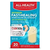 All Health Advanced Fast Healing Hydrocolloid Gel Bandages, Regular 20 ct | 2X Faster Healing for First Aid Blisters or Wound Care, 20 Count