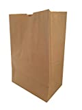 Duro Heavy Duty Kraft Brown Paper Barrel Sack Bag, 57 Lbs Basis Weight, 12 x 7 x 17, 50 Ct/Pack, 50 Pack