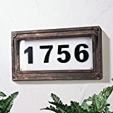 Timeflies Solar Powered House Numbers, Address Sign LED Outdoor Plaque Lighted Up for Home Yard Street.