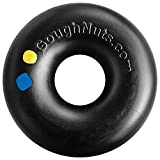 Goughnuts Original Medium Dog Chew Toy Ring for Aggressive Chewers from 30-70 Pounds in HD 50 Black. Durable Rubber Dog Chew Toy for Medium Breeds and Power Chewers