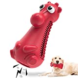 Dog Toys for Aggressive Chewers,PUPSAND Indestructible Large Dog Chew Toy for Teeth Cleaning,Durable Pet Teething Chew Toys Large Breed,Natural Rubber Tough Squeaky Dog Toys for Medium Large Dogs
