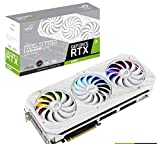 ASUS ROG STRIX NVIDIA GeForce RTX™ 3090 White OC Edition Gaming Graphics Card (PCIe 4.0, 24GB GDDR6X, HDMI 2.1, DisplayPort 1.4a, White color scheme, Axial-tech Fan Design, 2.9-slot, Super Alloy Power