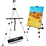 Ohuhu 4-pack 66" Tall Lightweight Aluminum Field Easel - Great for Table-Top or Floor Use - FREE BAG - Back to School Art Supplies
