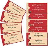 30 Pieces Love Coupons for Him or Her, Valentines Romantic Love Voucher Funny Coupon Romantic Present for Husband Wife boyfriend girlfriend Valentines Day Birthday