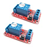 HiLetgo 2pcs 5V One Channel Relay Module Relay Switch with OPTO Isolation High Low Level Trigger