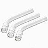 Solo Glass Tube Stem (Curved Bent) Steam Chemistry Air Drying Tube, 3-Pack